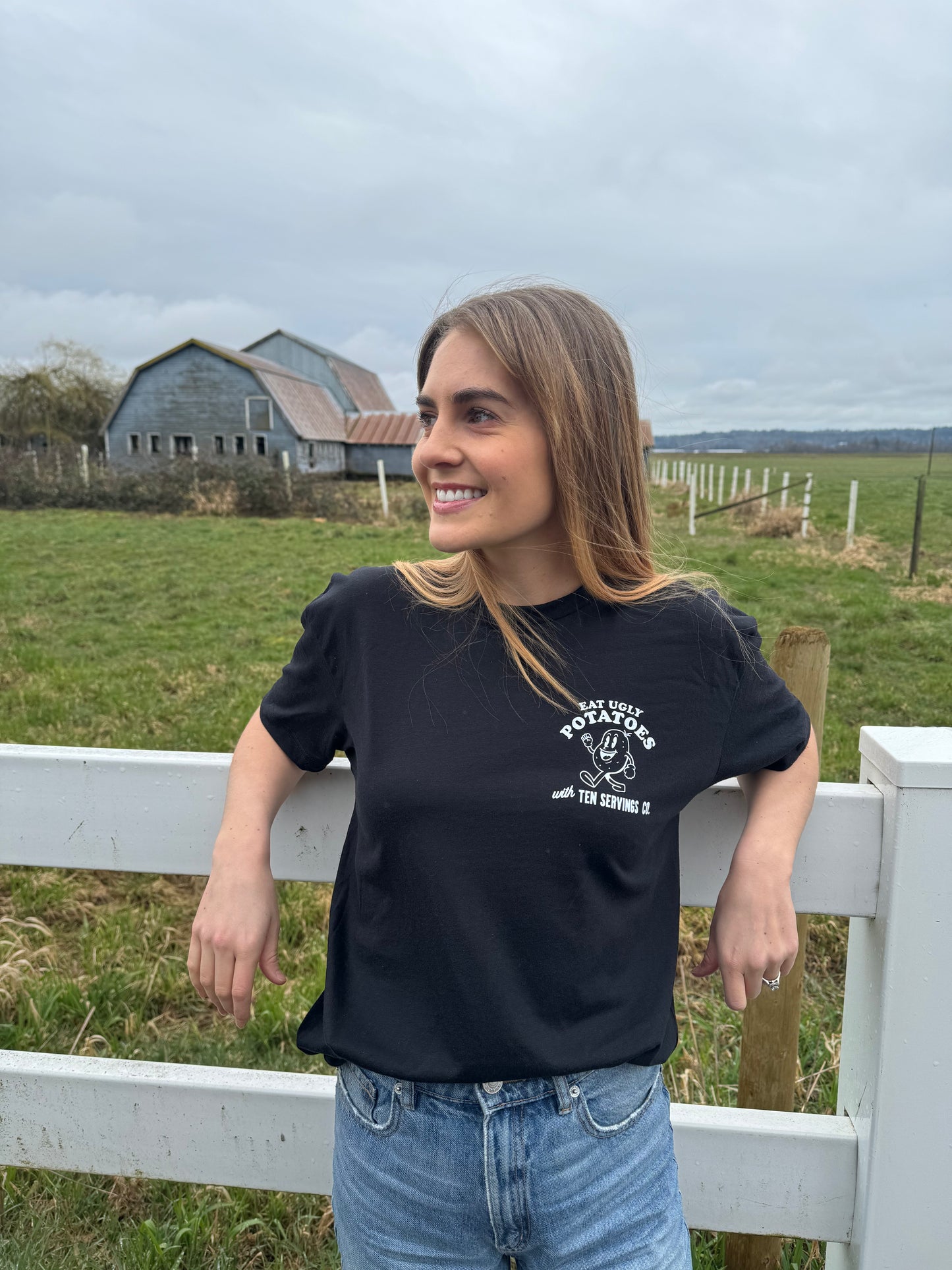 Eat Ugly Potatoes T-Shirt Ten Servings