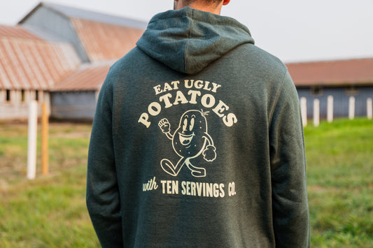 Eat Ugly Potatoes Hoodie - Ten Servings Co.