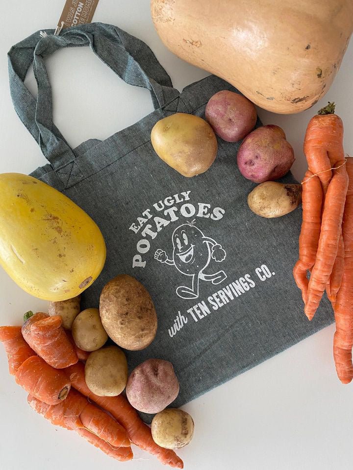 Ugly Produce Grocery Tote - Ten Servings Co.