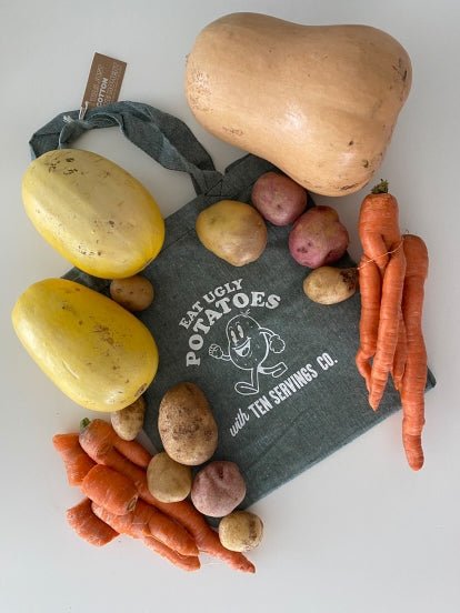 Ugly Produce Grocery Tote - Ten Servings Co.